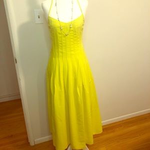 Banana Republic neon yellow dress